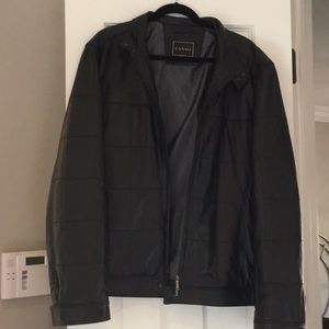 Canali leather jacket